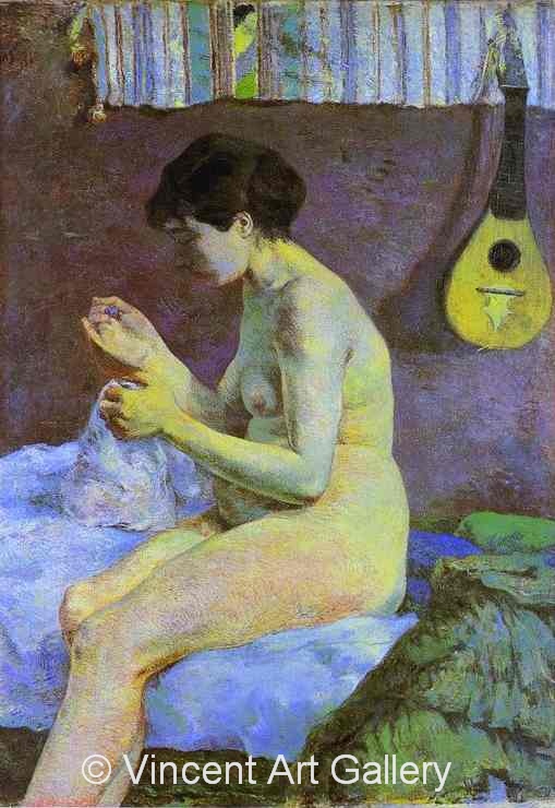 A3568, GAUGUIN, Study of a Nude, Suzanne Sewing